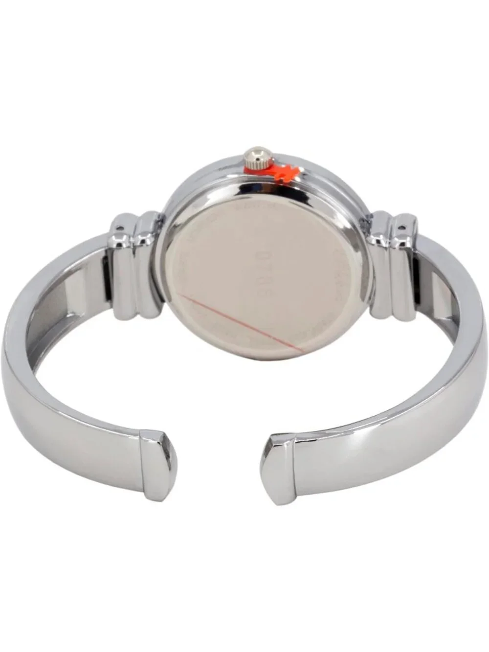 Women's Silver Analog Quartz Classic Solid Easy Read Bangle Cuff Bracelet Watch